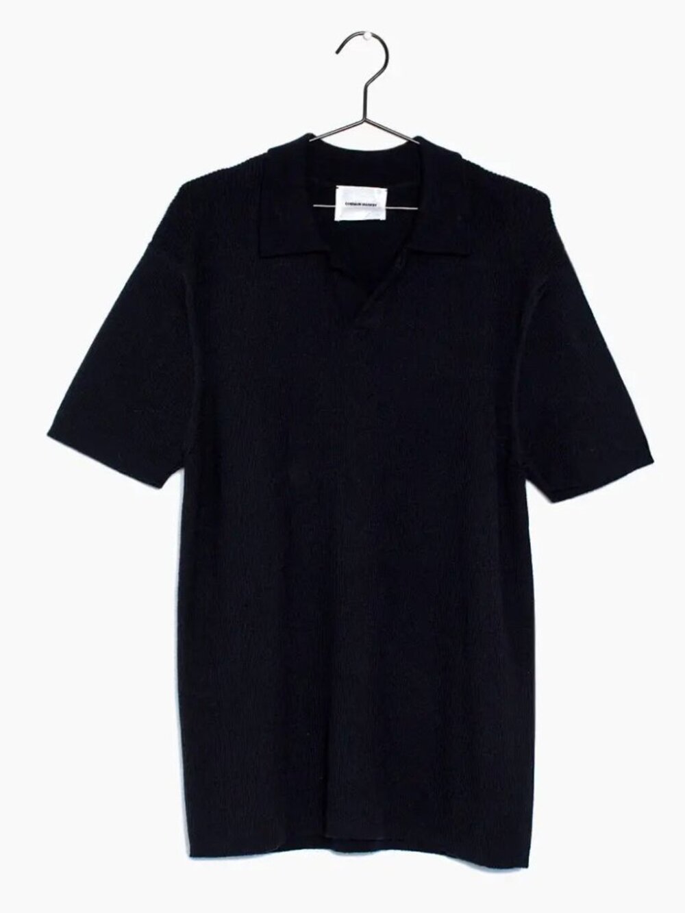 Common Market Black Relaxed Fit Short Sleeve Polo